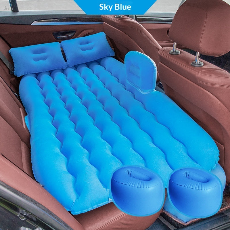 Wave-Shaped Inflatable Car Bed