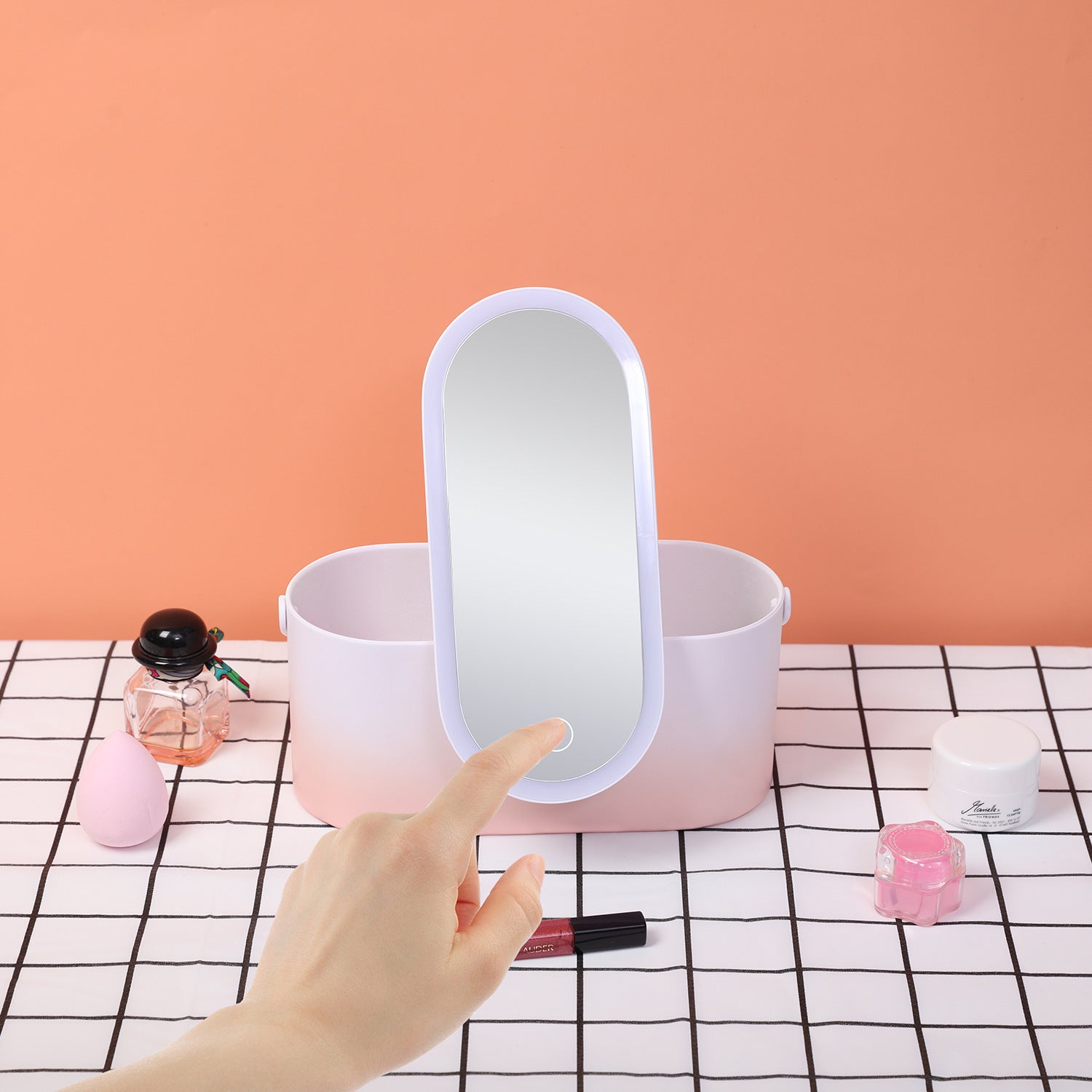 Portable LED Makeup Mirror Box