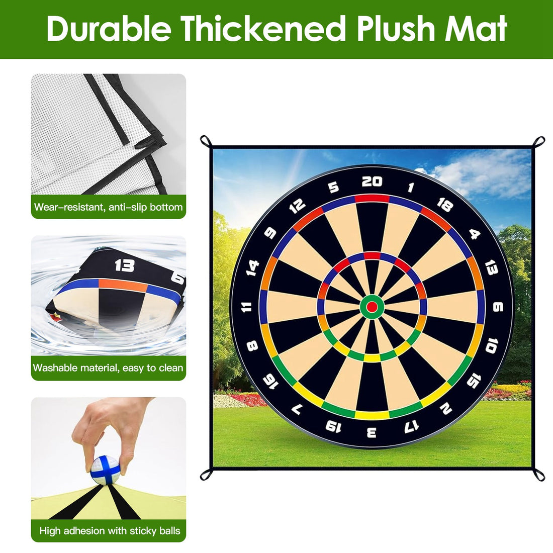 Golf Chipping Dart Game Mat Set