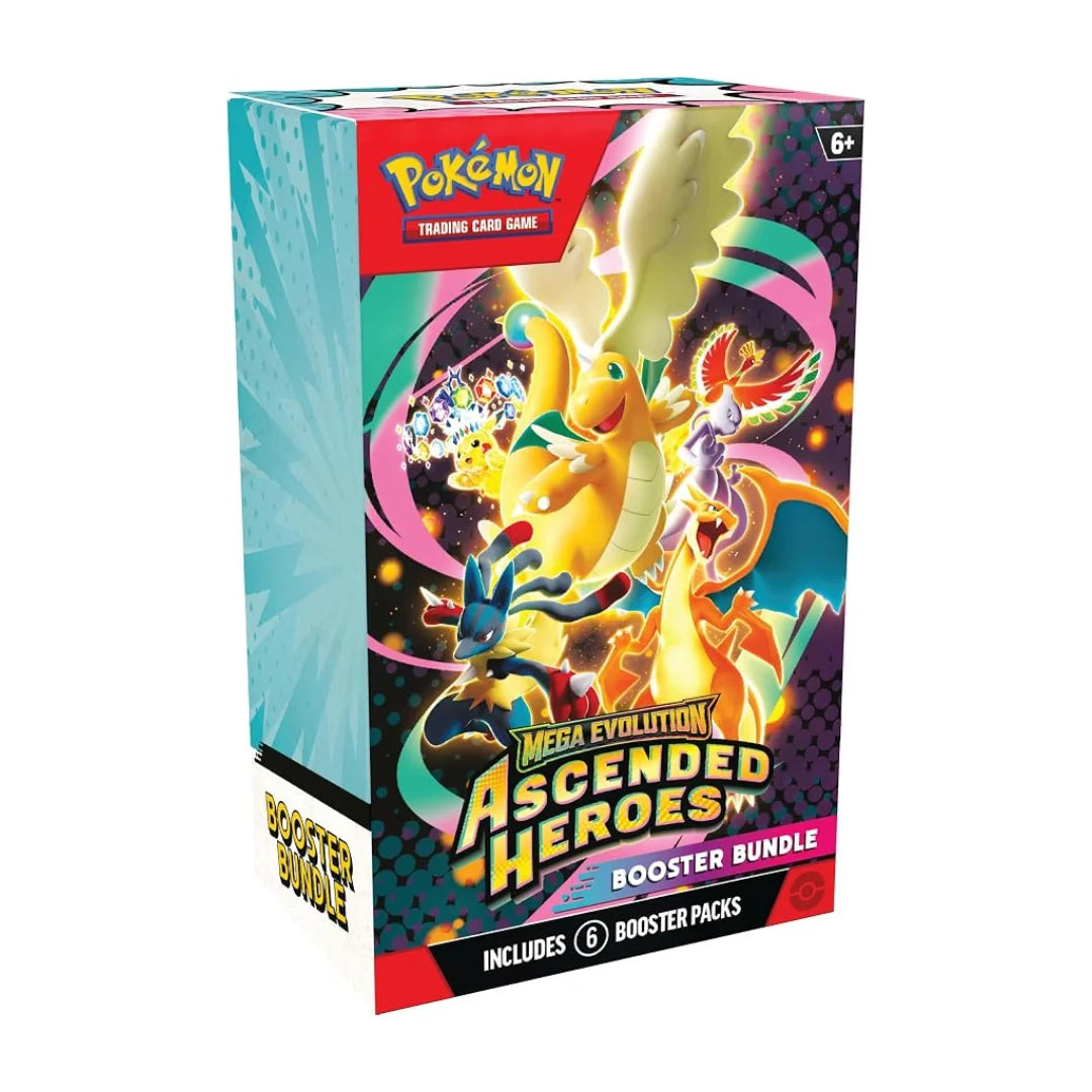 Pokémon TCG: Mega Evolution – Ascended Heroes Booster Bundle | 6 Sealed Booster Packs (60 Cards)