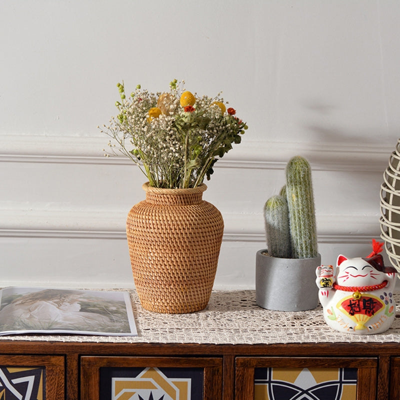 Rattan Woven Decorative Flower Vase