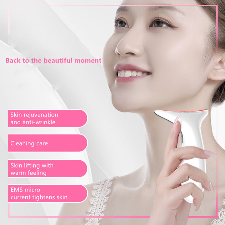 Neck Massager Color Light Skin Rejuvenation Neck Beauty Device
