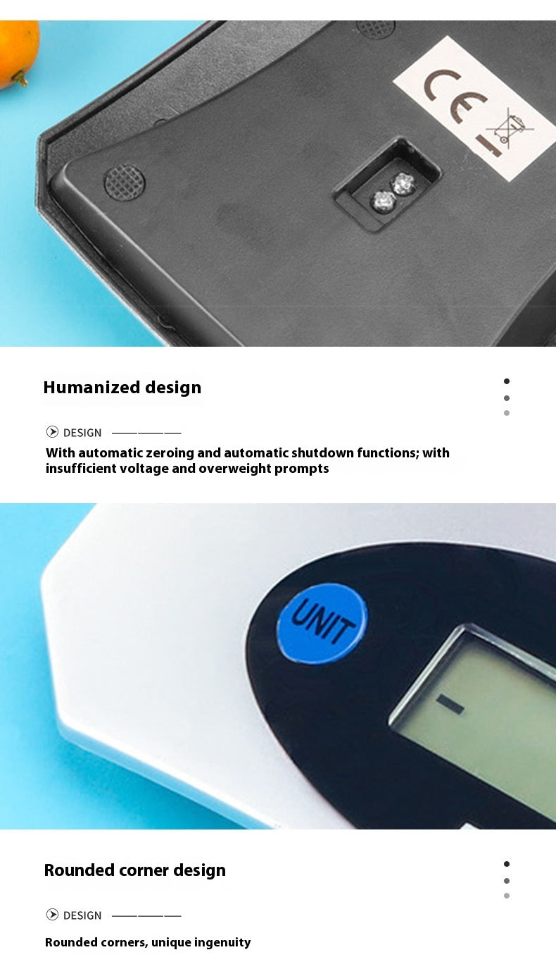 Tempered Glass Metallic Accurate LED Display Digital Food Scale for Weighing Food Items
