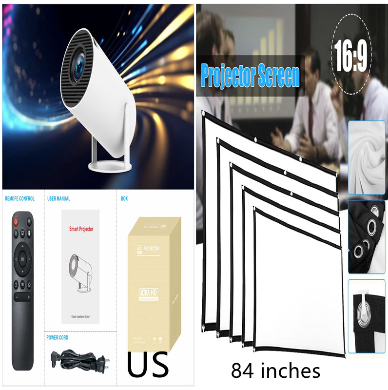 Ultra Fast Wireless Bluetooth and WiFi Enable Dual Band HY300 Pro Projector