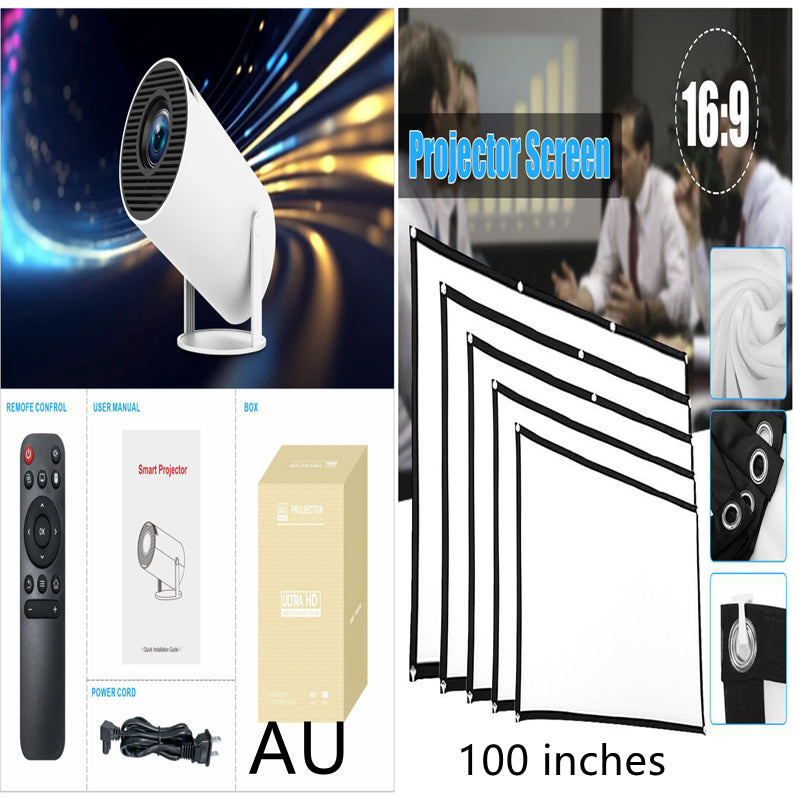 Ultra Fast Wireless Bluetooth and WiFi Enable Dual Band HY300 Pro Projector