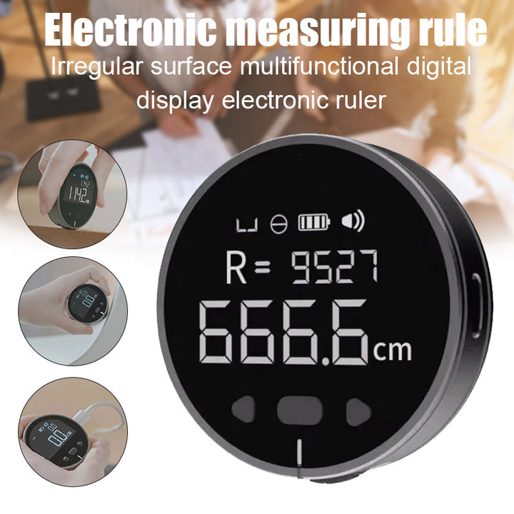 Digital LCD Distance Measuring Ruler