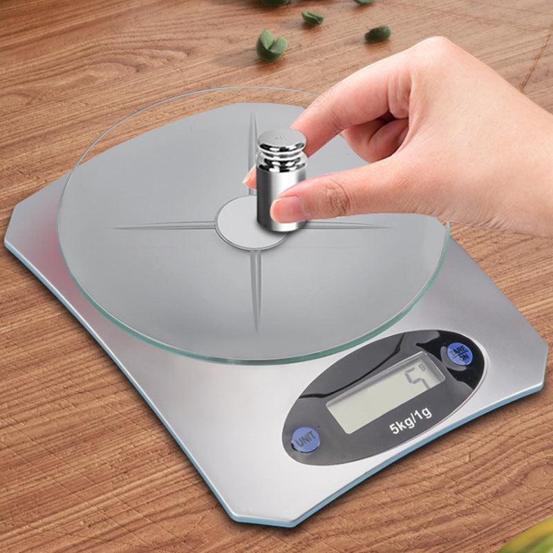 Tempered Glass Metallic Accurate LED Display Digital Food Scale for Weighing Food Items