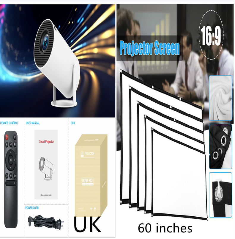 Ultra Fast Wireless Bluetooth and WiFi Enable Dual Band HY300 Pro Projector