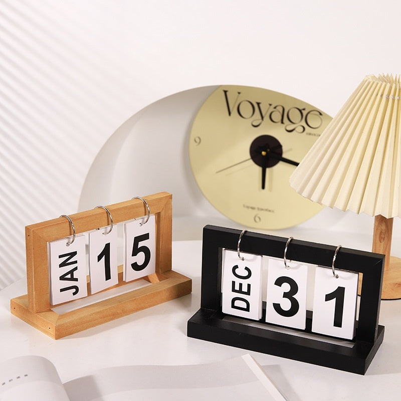 Wooden Perpetual Calendar | Desk Calendar – Steckel Park
