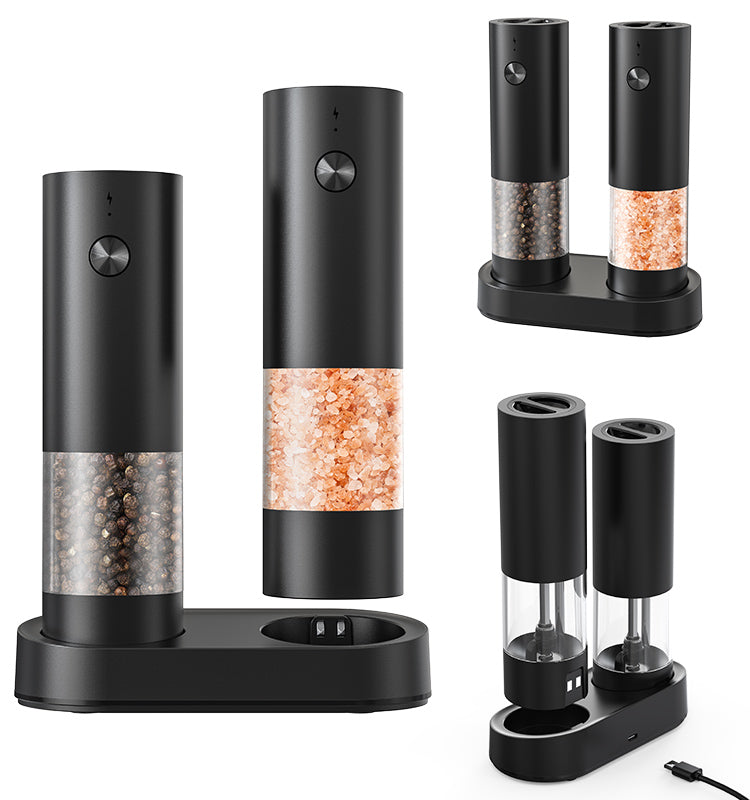 Rechargeable Electric Salt & Pepper Grinder Set