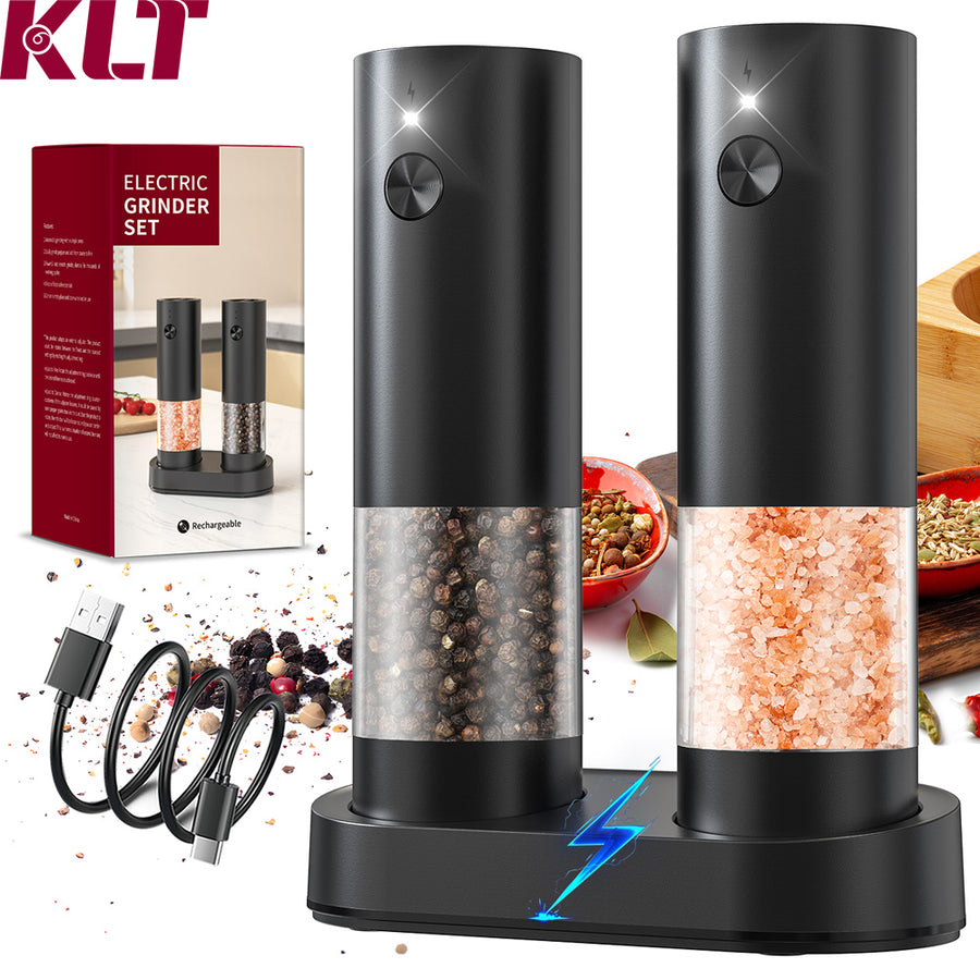 Rechargeable Electric Salt & Pepper Grinder Set