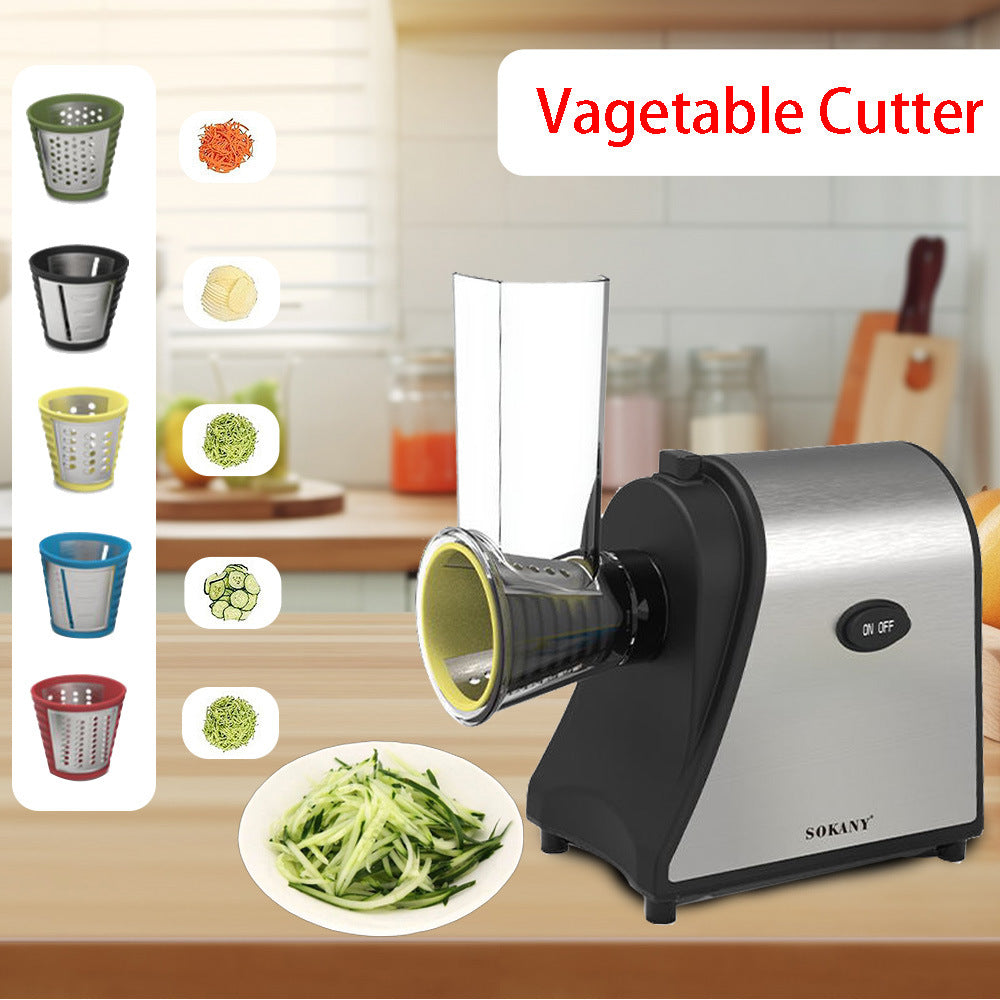 Stainless Steel and Anti-Slip Foot Pad Detachable Vegetable Cutting Machine