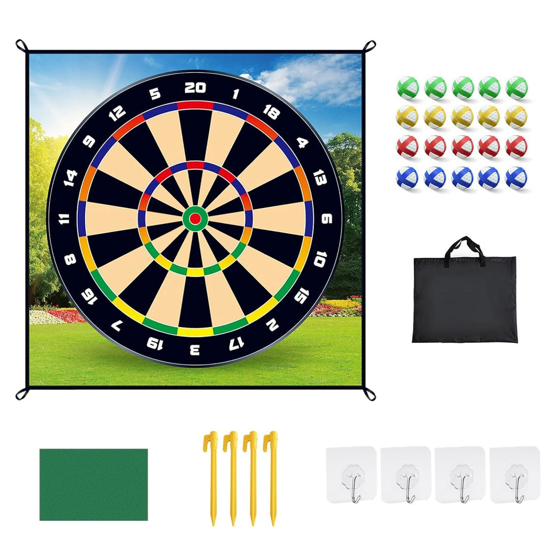 Golf Chipping Dart Game Mat Set