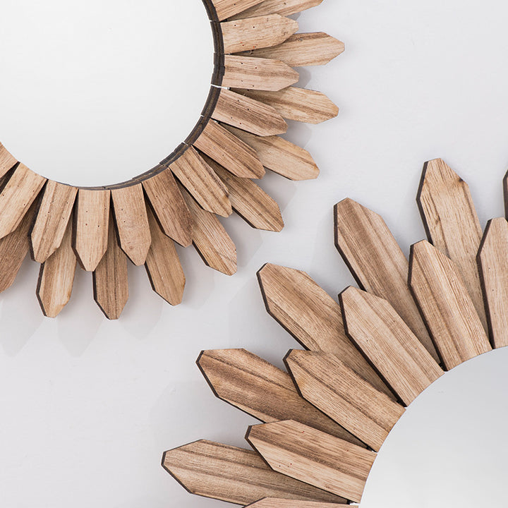 European Solid Wood Hanging Mirror