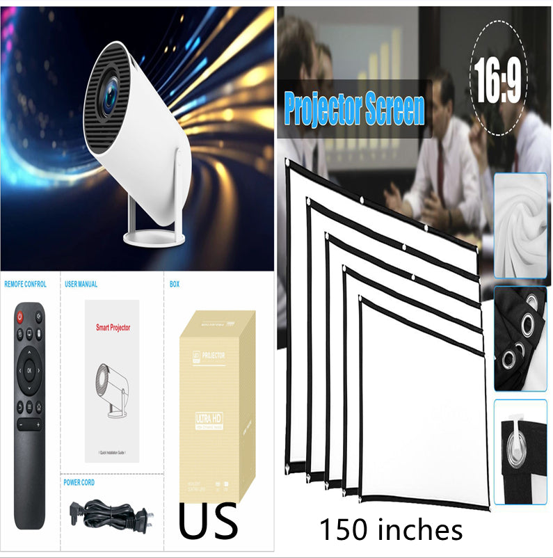 Ultra Fast Wireless Bluetooth and WiFi Enable Dual Band HY300 Pro Projector