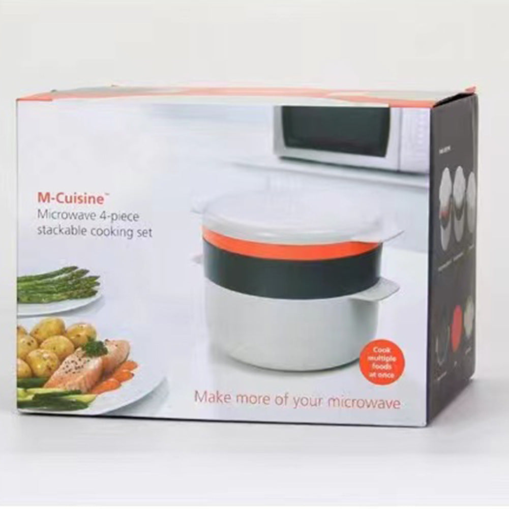 Premium Food Grade Multi Layer Microwave Steamer Bowl for Daily Use