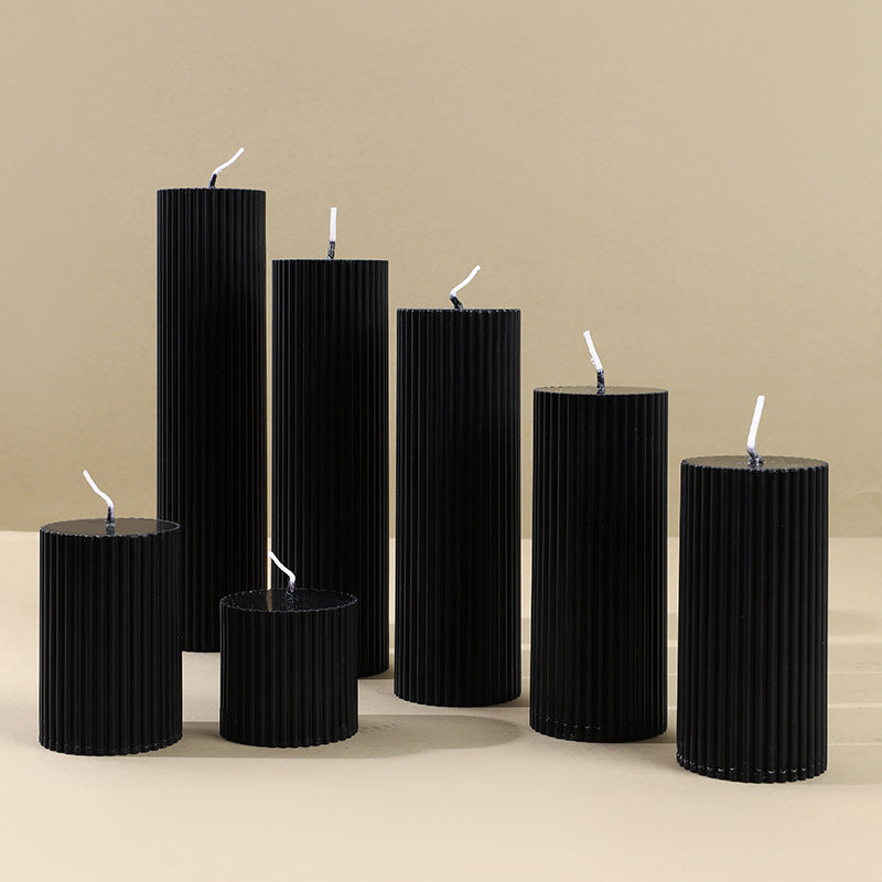 Premium Quality Handmade Aromatherapy Black Soy Cylinder Decorative Candles