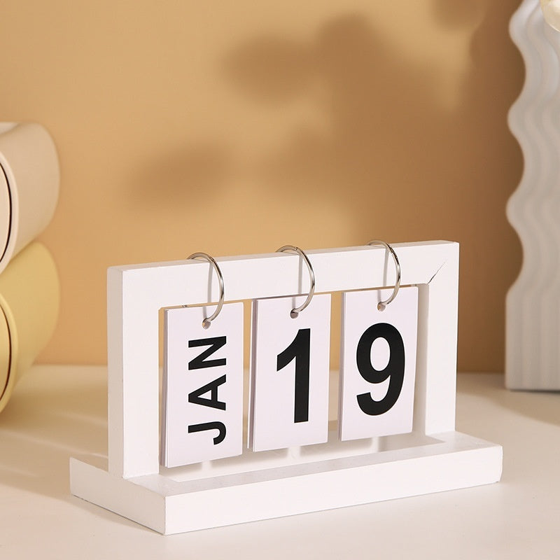 Wooden Perpetual Calendar | Desk Calendar – Steckel Park
