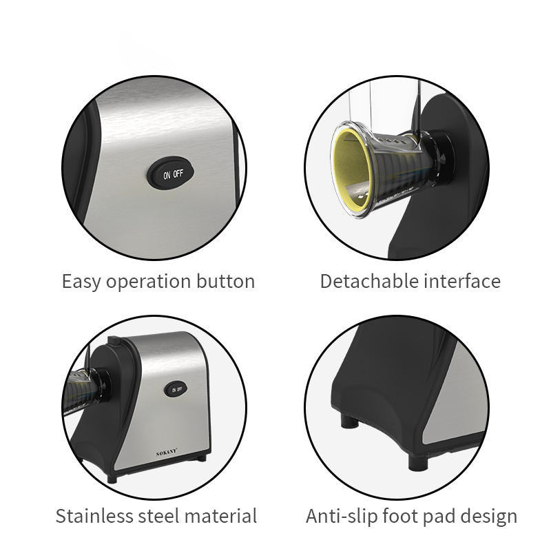 Stainless Steel and Anti-Slip Foot Pad Detachable Vegetable Cutting Machine