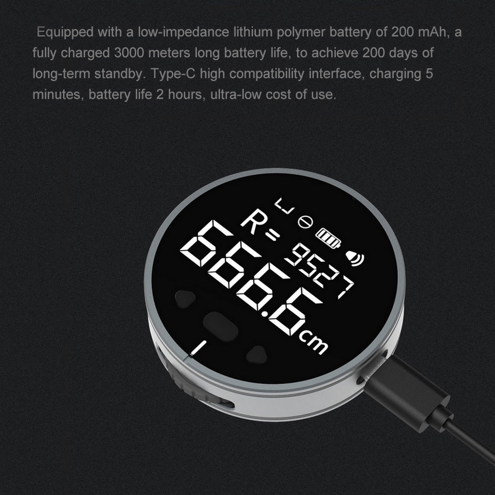 Digital LCD Distance Measuring Ruler