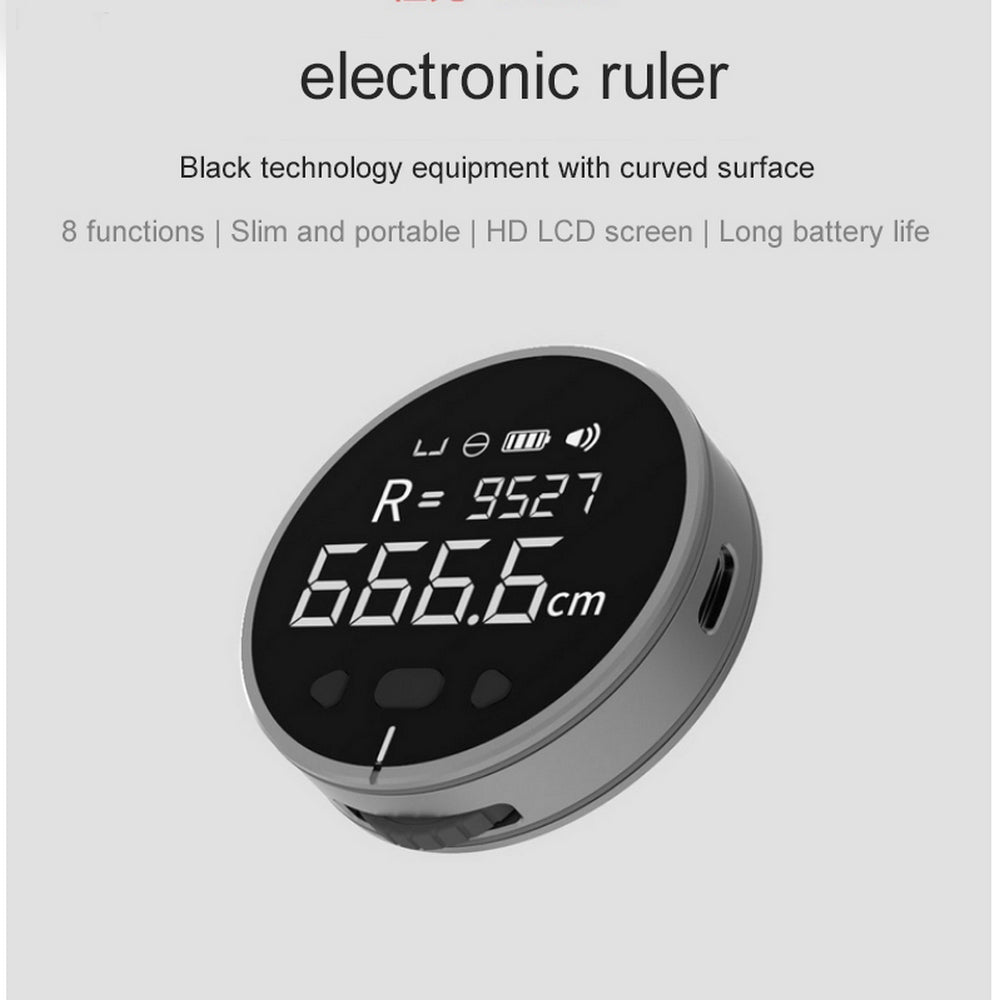 Digital LCD Distance Measuring Ruler
