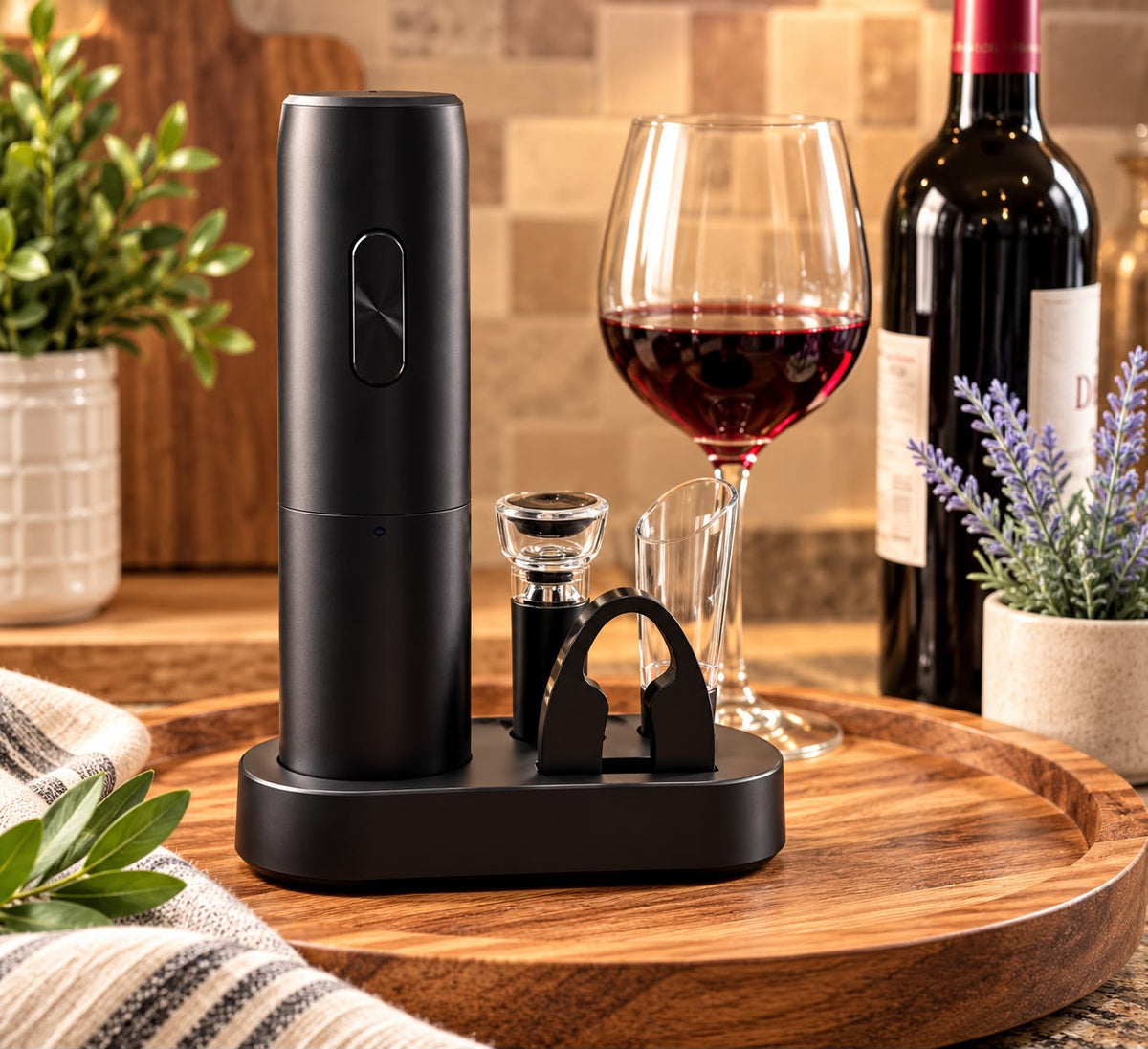 4-in-1 Electric Wine Opener Set